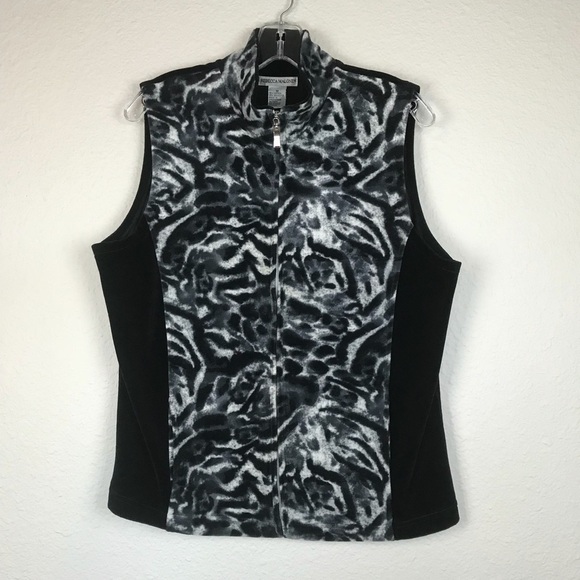 REBECCA Malone Velvety Vest - Picture 1 of 6